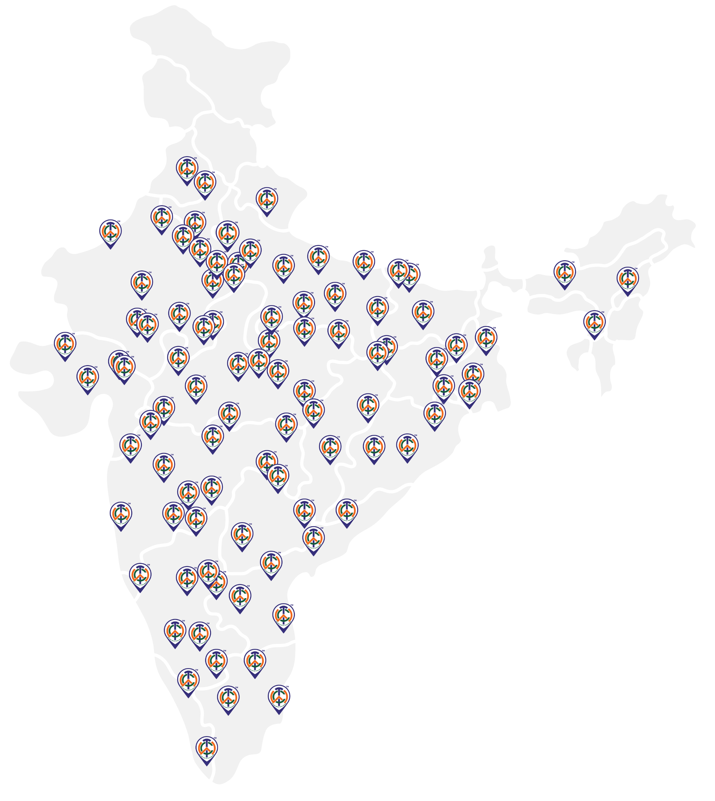 India Service Map